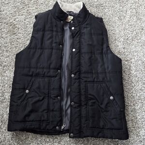 Mens Black Quilted Vest